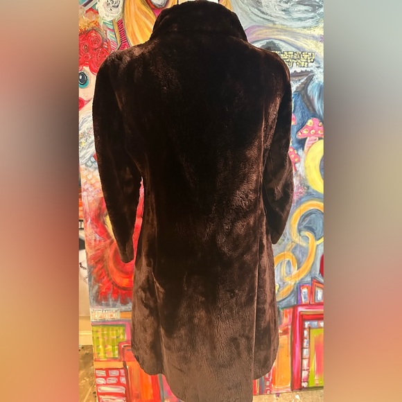 Vintage Kolinsky mid length fur coat with 3/4 sleeves - Picture 5 of 6